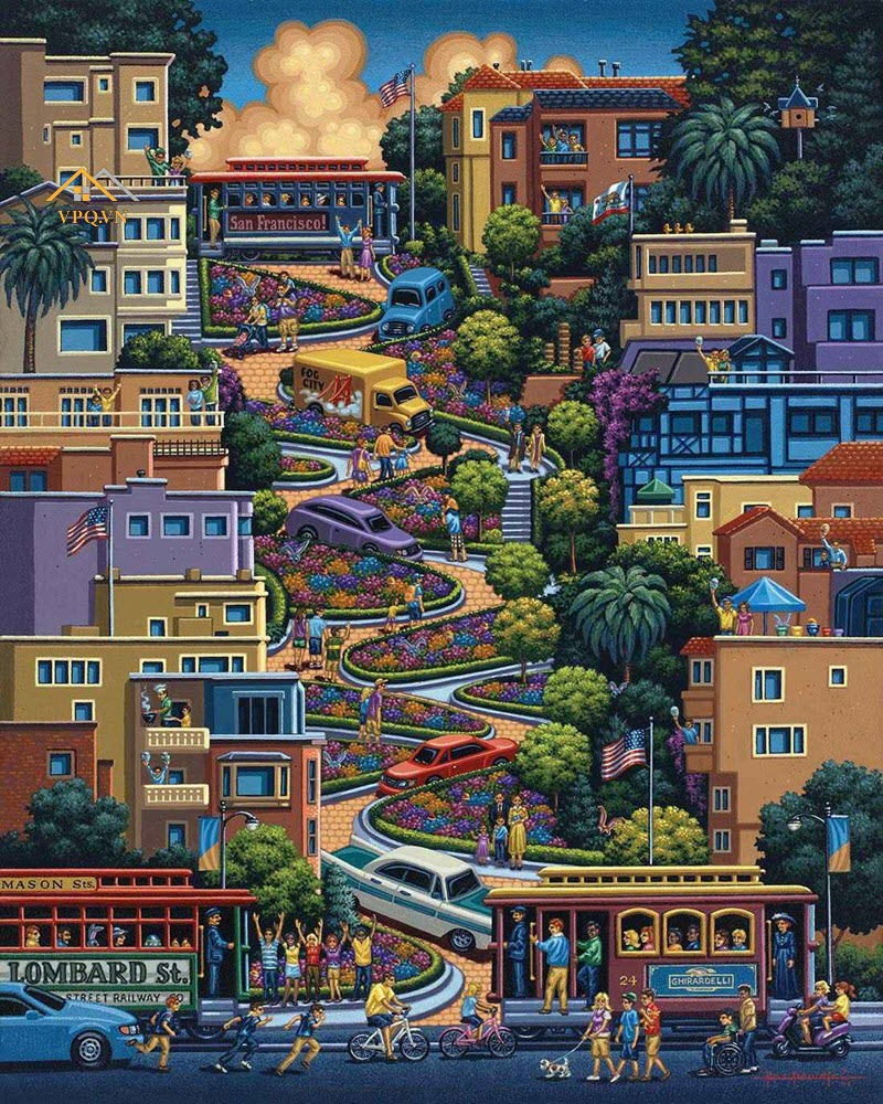 Thang Rồng Địa Trung Hải lấy cảm hứng từ  Lombard Street, San Francisco